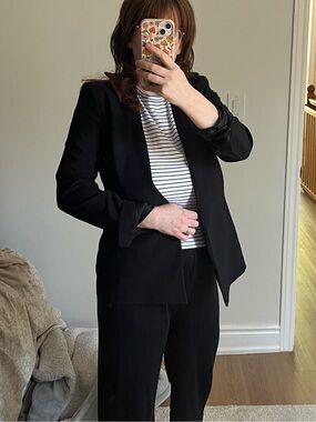 Black fully lined blazer Zara